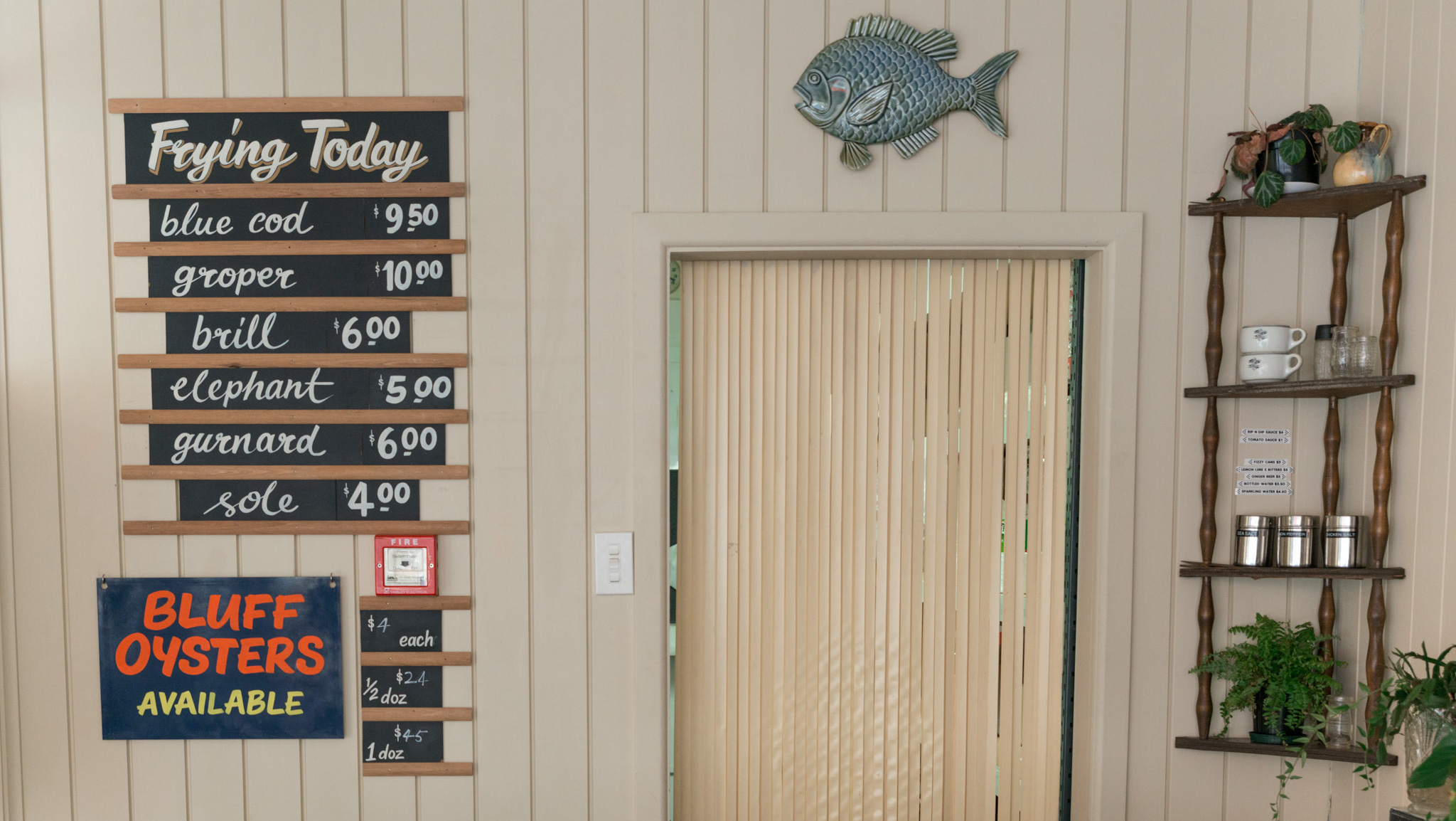 Custom Hospitality Menu Board, Dunedin